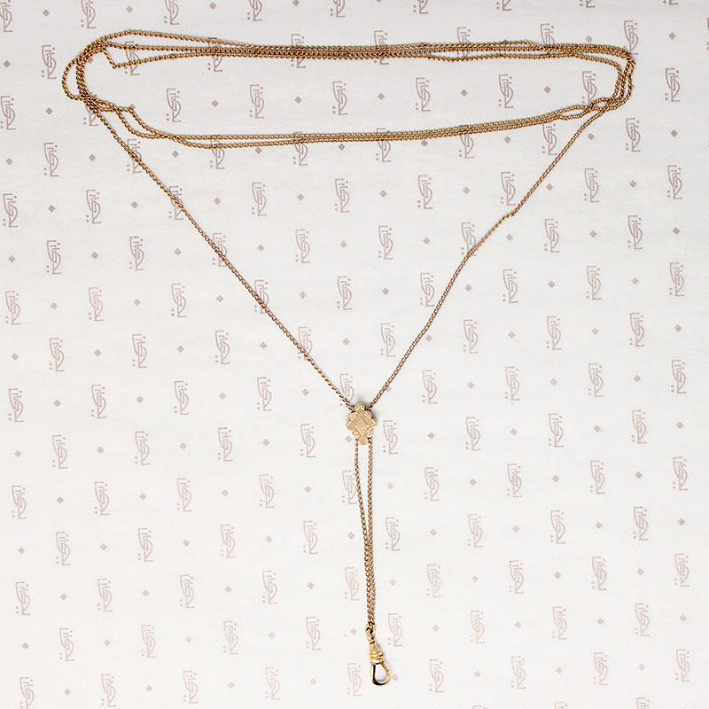 Elegant Victorian Slide Chain with Engraved Slide