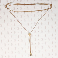 Elegant Victorian Slide Chain with Engraved Slide