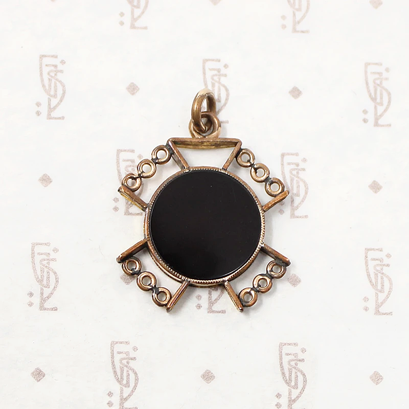 Agate Intaglio Gold Filled Fob
