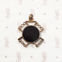 Agate Intaglio Gold Filled Fob
