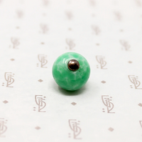 Art Deco Green Pâte de Verre Fob Pendant