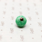 Art Deco Green Pâte de Verre Fob Pendant