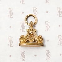 Enchanting Art Nouveau Woman Fob