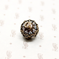 Rings of Flowers Victorian Fob Pendant
