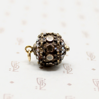 Rings of Flowers Victorian Fob Pendant