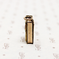 Arts & Crafts Enameled Book Charm with Lord's Prayer