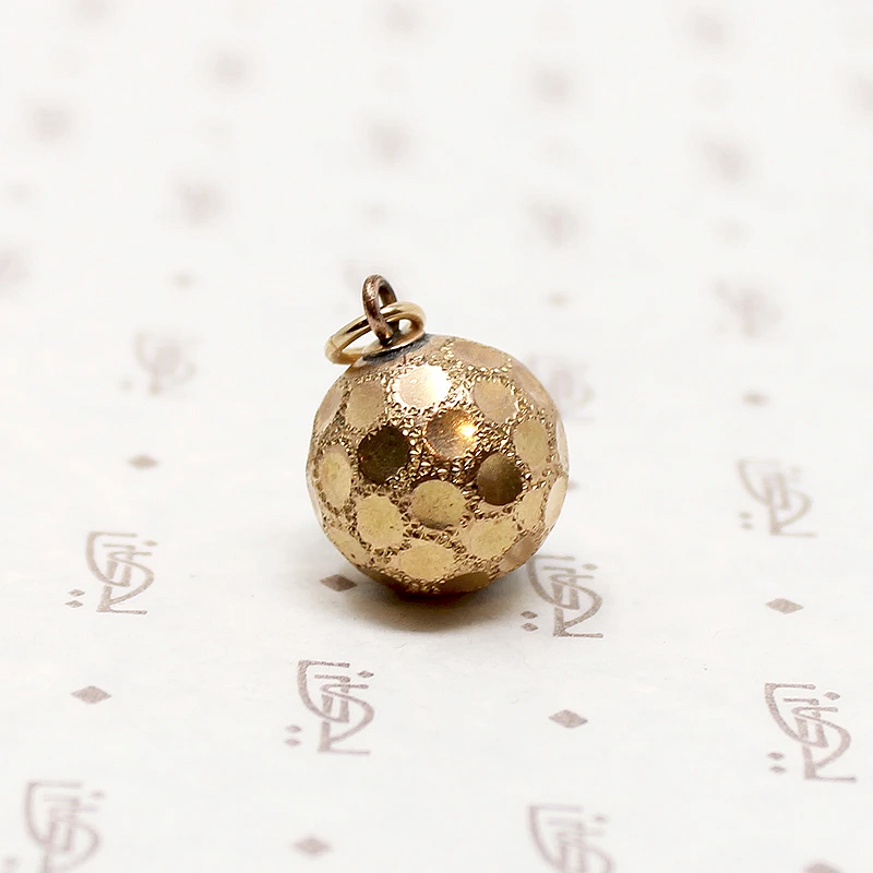 Glittering Victorian Polka-Dot Ball Fob