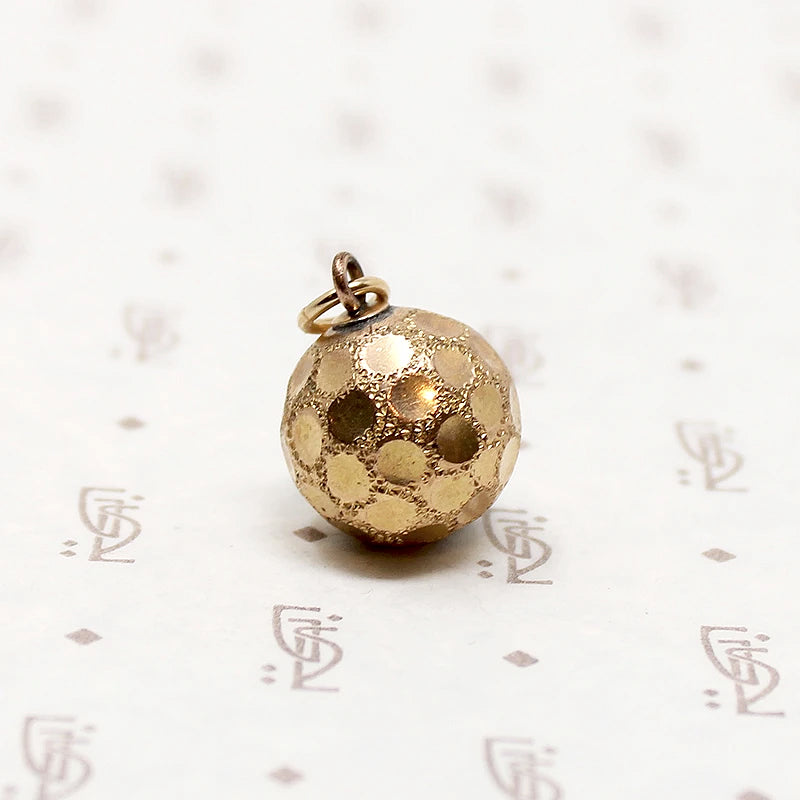 Glittering Victorian Polka-Dot Ball Fob