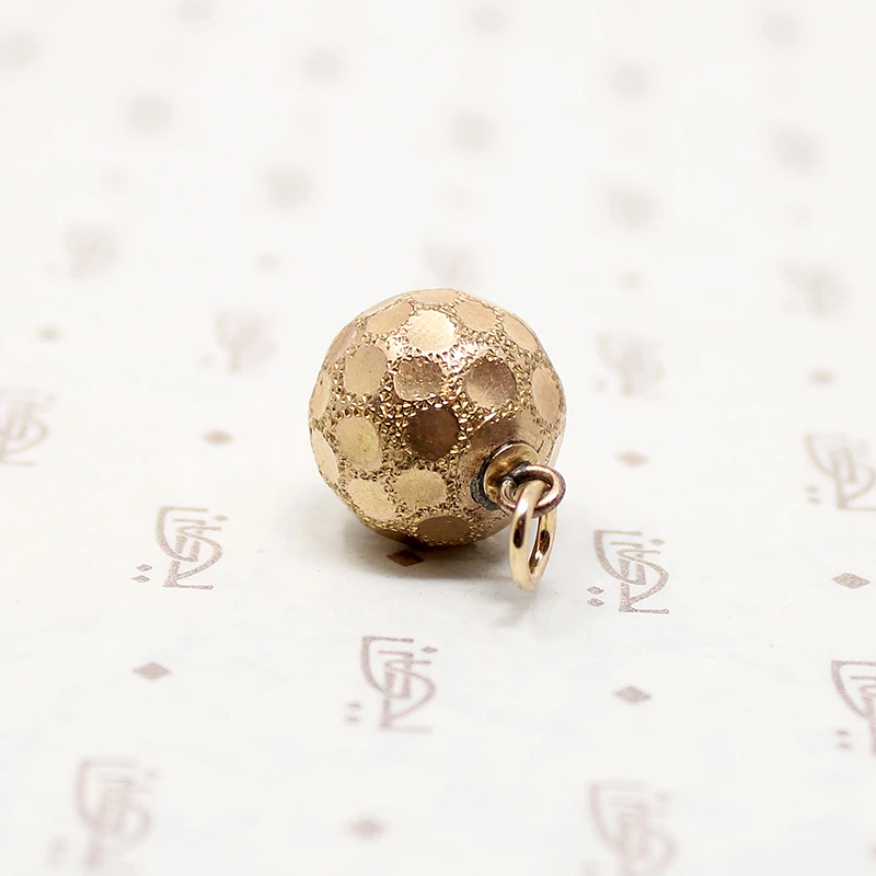 Glittering Victorian Polka-Dot Ball Fob