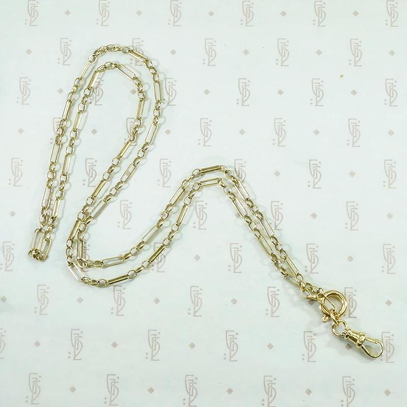 Elegant 14k Gold Paperclip Chain Necklace by Ancient Influences