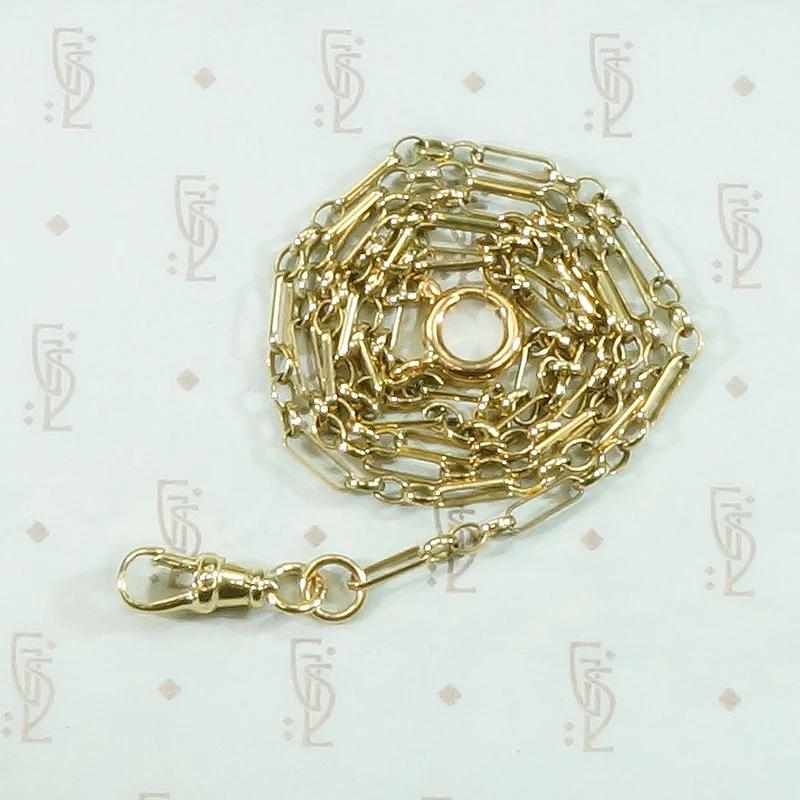 Elegant 14k Gold Paperclip Chain Necklace by Ancient Influences