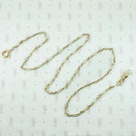 Elegant 14k Gold Paperclip Chain Necklace by Ancient Influences