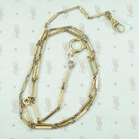 Edwardian Engraved Fancy Flat Married Chain by Ancient Influences