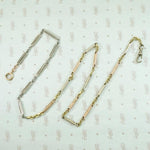 Exquisitely Engraved Tri-Color Fancy Flats Chain by Ancient Influences