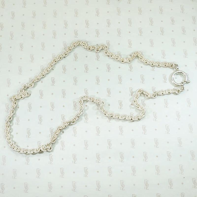 Heavy & Slinky Engraved Sterling Chain by Ancient Influences