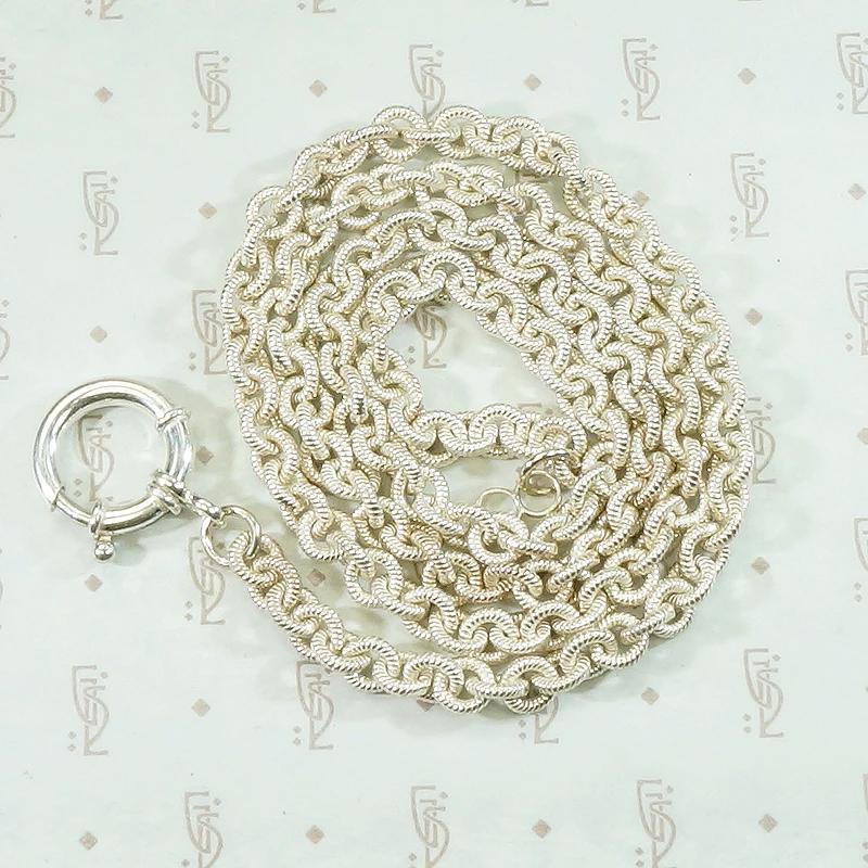 Heavy & Slinky Engraved Sterling Chain by Ancient Influences