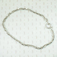 Glam Faceted Silver Cable Link Chain by Ancient Influences