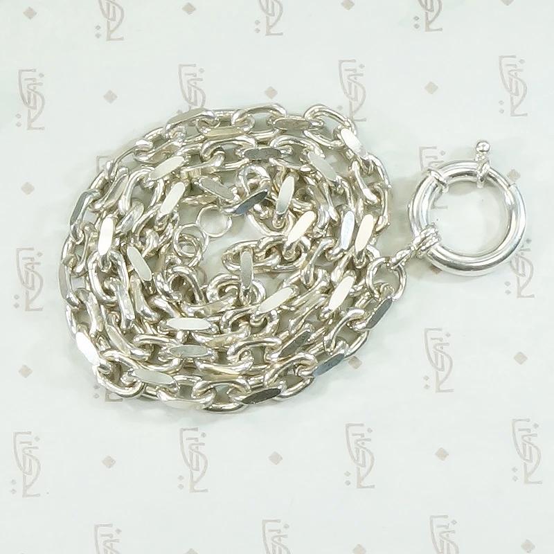 Glam Faceted Silver Cable Link Chain by Ancient Influences
