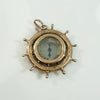 Old Gold Fob Ships Wheel Compass
