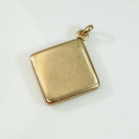 Antique Gold Locket with Star Set Diamonds