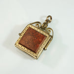 Onyx and Jasper Set Spinning Fob Locket