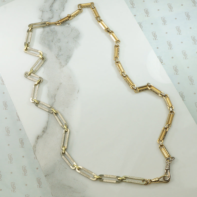 Mixed Metals Married Chains Necklace