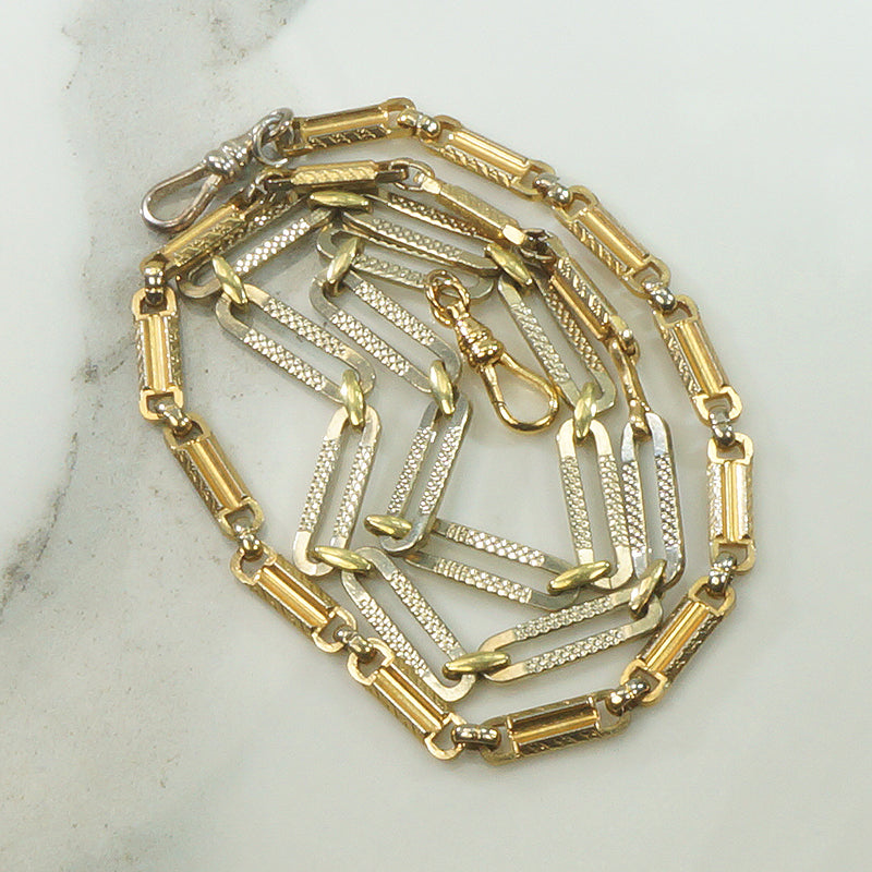 Mixed Metals Married Chains Necklace