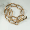 Gorgeous Curvy Curb Chain Gold Bracelet by AI