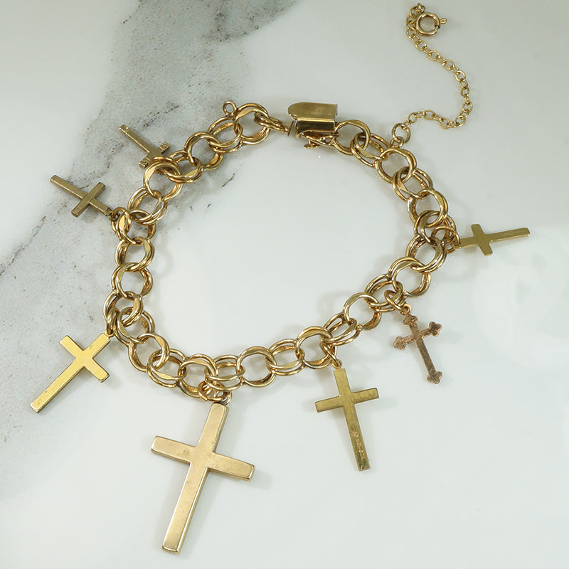 All the Crosses Charm Bracelet by AI