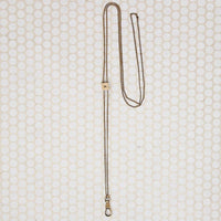Short Gold Filled Slide Chain with Rose Cut Diamond