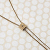 Short Gold Filled Slide Chain with Rose Cut Diamond