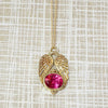 Striking Winged Rubellite Tourmaline Pendant