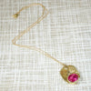 Striking Winged Rubellite Tourmaline Pendant