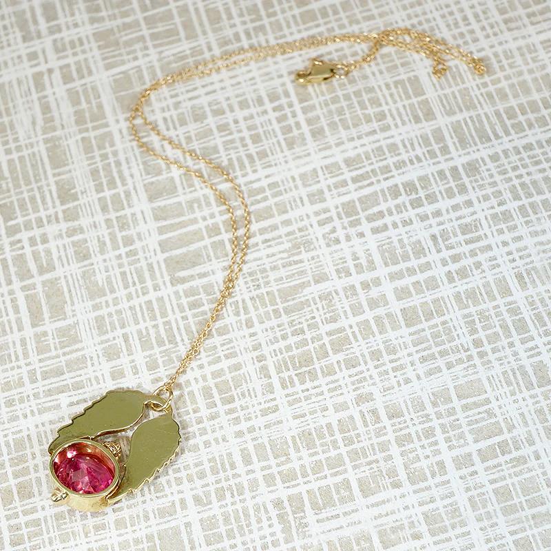 Striking Winged Rubellite Tourmaline Pendant