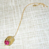 Striking Winged Rubellite Tourmaline Pendant