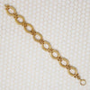 Stylized X & O Gold Filled Link Bracelet