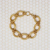 Stylized X & O Gold Filled Link Bracelet