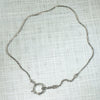 Vintage Slinky Silver Watch Chain with Big Bolt
