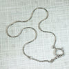 Vintage Slinky Silver Watch Chain with Big Bolt