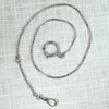 Vintage Slinky Silver Watch Chain with Big Bolt