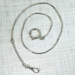 Vintage Slinky Silver Watch Chain with Big Bolt