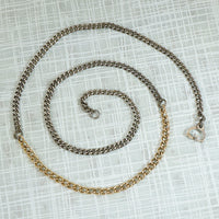 Perfect Sterling & Gold Curb Married Chain by Ancient Influences