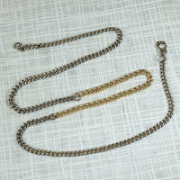 Perfect Sterling & Gold Curb Married Chain by Ancient Influences