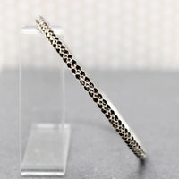 Vintage Sterling Honeycomb Bangle Bracelet