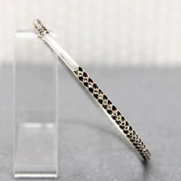 Vintage Sterling Honeycomb Bangle Bracelet