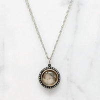 Miniature Portrait in Rose Cut Diamond Frame by Ancient Influences