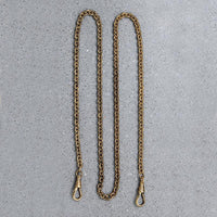 Antiqued & Engraved Double Hook Gold Filled Chain by AI