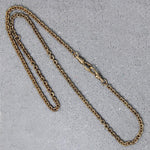 Antiqued & Engraved Double Hook Gold Filled Chain by AI