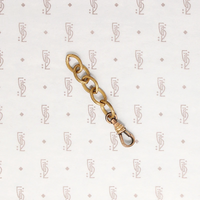 Charm Holder with Ribbed Links & Swivel Hook