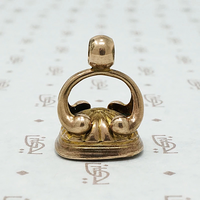 Victorian Fob Seal in Carnelian Carved with a Sealed Letter